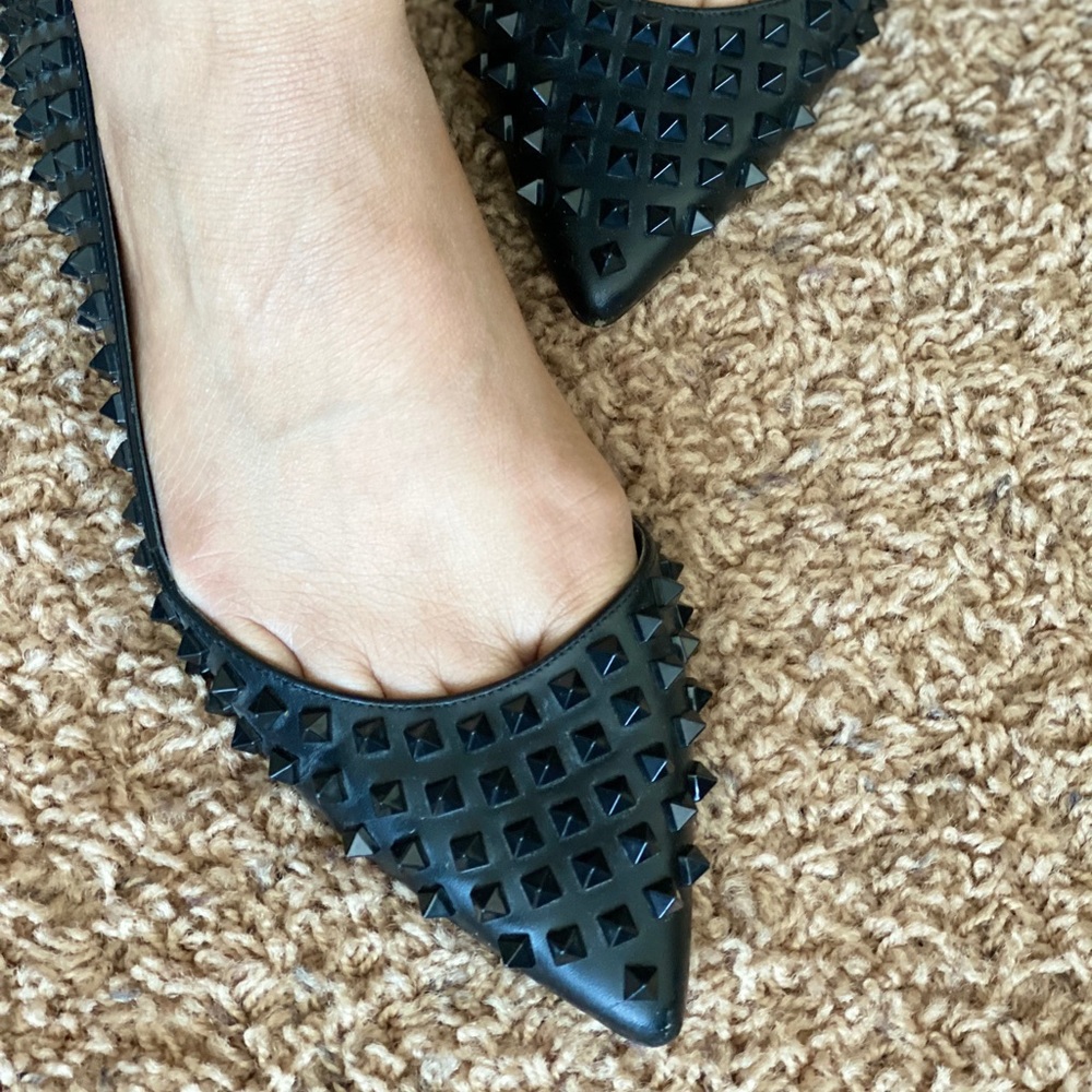 Zara Spikes Flat Shoes